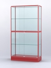 Витрина "АЛПРО" №4-400-2 (задняя стенка - стекло) , Красный