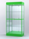 Витрина "АЛПРО" №3-500-3 (задняя стенка - зеркало) , Зеленый
