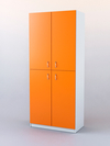 Шкаф для аптек №2, Белый + Оранжевый