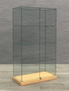Витрина стеклянная "КРАСА ХИТ ПРОДАЖ" №5 (с дверками, задняя стенка - стекло), Бук Бавария