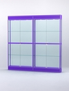 Витрина "АЛПРО" №3-2м-200-2 (задняя стенка - стекло) , Фиолетовый
