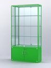 Витрина "АЛПРО" №2-300-3 (задняя стенка - зеркало) , Зеленый