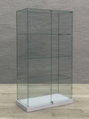 Витрина стеклянная "КРАСА ХИТ ПРОДАЖ" №5 (с дверками, задняя стенка - стекло), Серый