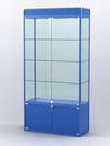 Витрина "АЛПРО" №1-400-2 (задняя стенка - стекло) , Синий