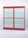 Витрина "АЛПРО" №3-2м-200-2 (задняя стенка - стекло) , Красный