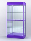 Витрина "АЛПРО" №3-500-3 (задняя стенка - зеркало) , Фиолетовый