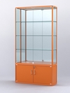 Витрина "АЛПРО" №2-300-3 (задняя стенка - зеркало) , Оранжевый