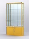 Витрина "АЛПРО" №2-300-3 (задняя стенка - зеркало) , Желтый