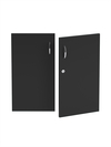 Комплект дверок для прилавка "ЭКОНОМ" №7 шириной 600мм (низкие), Черный