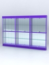Витрина "АЛПРО" №3-3м-200-3 (задняя стенка - зеркало), Фиолетовый