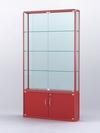 Витрина "АЛПРО" №2-200-2 (задняя стенка - стекло), Красный