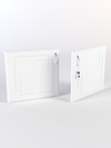 Комплект фасадов для витрин и прилавков серии "ИСТРА" с накопителем 505*900*450, Белый глянец 6G (ЗИГЗАГ-11) 427*447 - 2шт