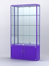 Витрина "АЛПРО" №2-300-3 (задняя стенка - зеркало) , Фиолетовый