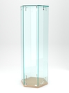 Витрина "ИСТРА" настольная шестигранная №10 (закрытая, задние стенки - стекло) , Бук Бавария