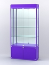Витрина "АЛПРО" №1-300-3 (задняя стенка - зеркало) , Фиолетовый