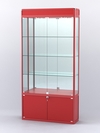 Витрина "АЛПРО" №1-300-3 (задняя стенка - зеркало) , Красный