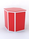 Прилавок из профиля угловой шестигранный №1 (без дверок), Красный 0149 BS
