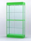Витрина "АЛПРО" №3-400-2 (задняя стенка - стекло), Зеленый