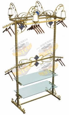 Островная торговая система "Сапфир" №1 (2400х1200мм) со светильниками