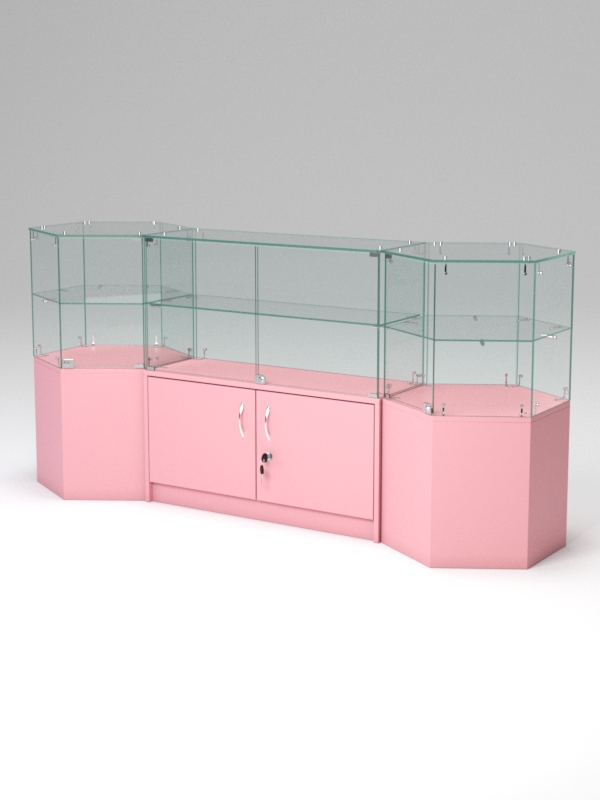 Комплект прилавков "РОМБ" №3 Фламинго розовый