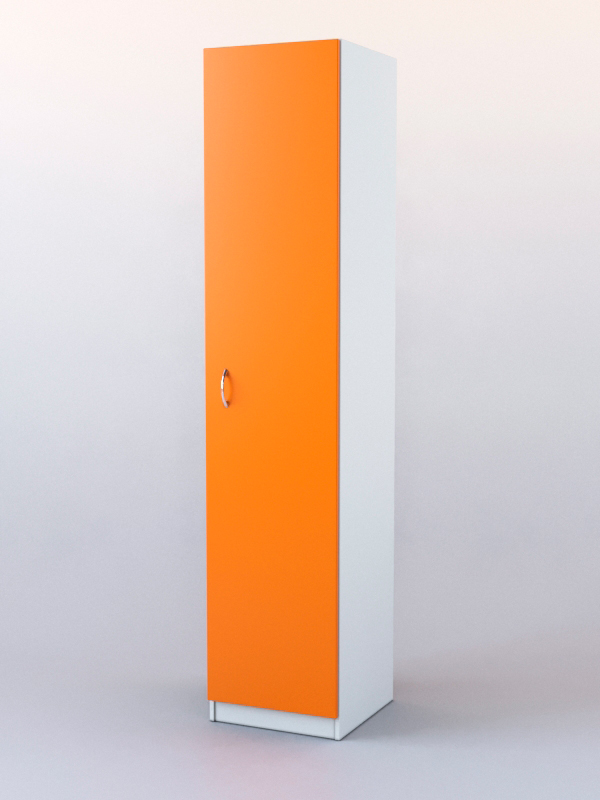 Шкаф для аптек №5 Белый + Оранжевый