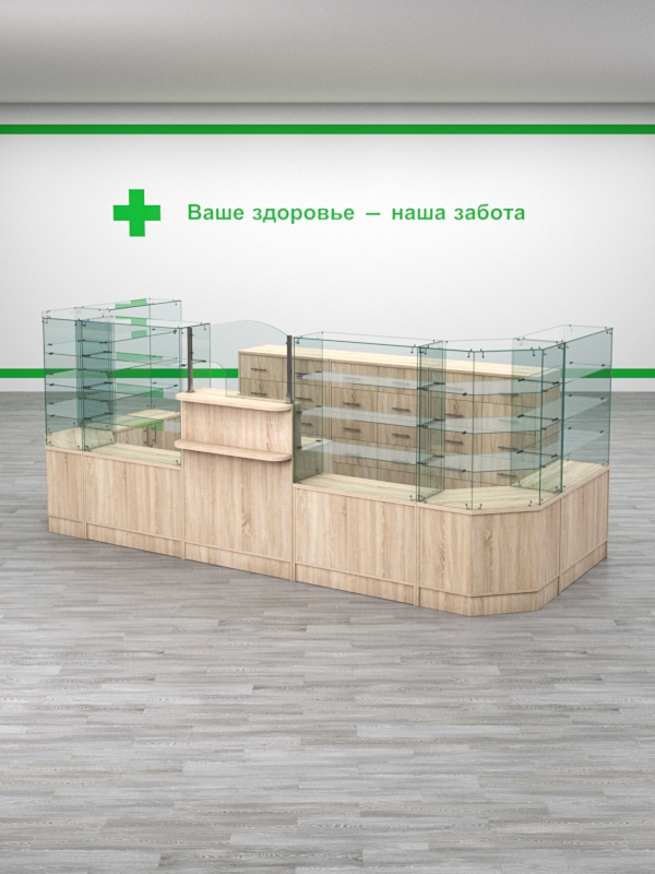 Комплект мебели для Аптек №4 Дуб Сонома