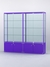 Витрина "АЛПРО" №2-2м-400-2 (задняя стенка - стекло)  Фиолетовый