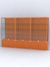 Витрина "АЛПРО" №2-3м-500-1 (задняя стенка - ДВП) Оранжевый
