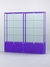 Витрина "АЛПРО" №2-2м-200-2 (задняя стенка - стекло)  Фиолетовый