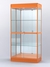 Витрина "АЛПРО" №3-500-3 (задняя стенка - зеркало)  Оранжевый