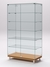 Витрина стеклянная "ПРИМАВЕРА МОДЕРН" №505 (с дверками, задняя стенка - стекло) Бук Бавария и Дуб Венге