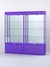Витрина "АЛПРО" №1-2м-300-3 (задняя стенка - зеркало)  Фиолетовый
