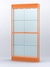 Витрина "АЛПРО" №3-200-2 (задняя стенка - стекло) Оранжевый