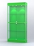 Витрина "АЛПРО" №3-300-1 (задняя стенка - ДВП)  Зеленый