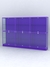 Витрина "АЛПРО" №4-3м-400-1 (задняя стенка - ДВП)  Фиолетовый