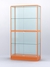 Витрина "АЛПРО" №4-400-2 (задняя стенка - стекло)  Оранжевый