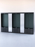 Комплект витрин и шкафов-накопителей с зеркалом №3 Черный