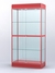 Витрина "АЛПРО" №3-500-2 (задняя стенка - стекло) Красный