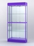 Витрина "АЛПРО" №3-300-3 (задняя стенка - зеркало)  Фиолетовый