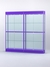 Витрина "АЛПРО" №3-2м-300-2 (задняя стенка - стекло)  Фиолетовый