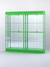 Витрина "АЛПРО" №3-2м-300-3 (задняя стенка - зеркало)  Зеленый