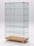 Витрина стеклянная "ПРИМАВЕРА МОДЕРН" №505 (с дверками, задняя стенка - стекло) Бук Бавария