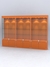 Витрина "АЛПРО" №1-3м-300-1 (задняя стенка - ДВП)  Оранжевый
