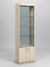 Витрина №1-2-600 (с дверками, задняя стенка - стекло) Дуб Сонома