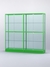 Витрина "АЛПРО" №4-2м-400-2 (задняя стенка - стекло)  Зеленый
