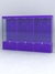 Витрина "АЛПРО" №1-3м-500-1 (задняя стенка - ДВП)  Фиолетовый