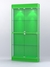 Витрина "АЛПРО" №3-200-1 (задняя стенка - ДВП)  Зеленый