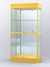 Витрина "АЛПРО" №3-500-3 (задняя стенка - зеркало)  Желтый