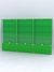 Витрина "АЛПРО" №2-3м-200-1 (задняя стенка - ДВП) Зеленый