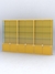 Витрина "АЛПРО" №2-3м-300-1 (задняя стенка - ДВП) Желтый